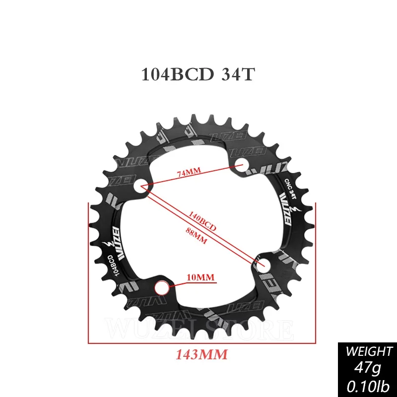 Mountain Bike Square Hole Crank 104BCD 32/34/36/38/40/42T Sprocket Square Hole Crankset  8/9/10/11 Speed MTB Bicycle Crankset