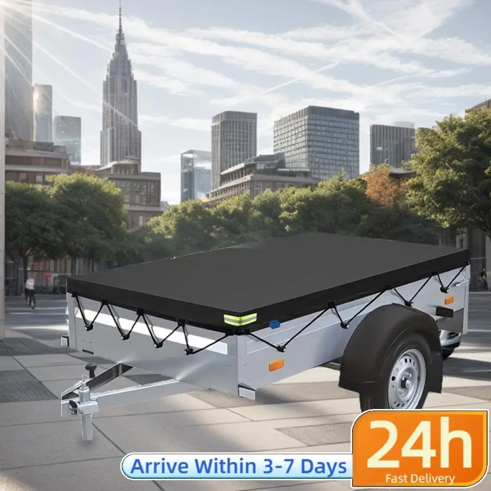 

Водонепроницаемый чехол для автопалатки 214x122 см с эластичным шнуром, тент из Оксфордской ткани для прицепов и автодомов, плоский тент-брезент для прицепов