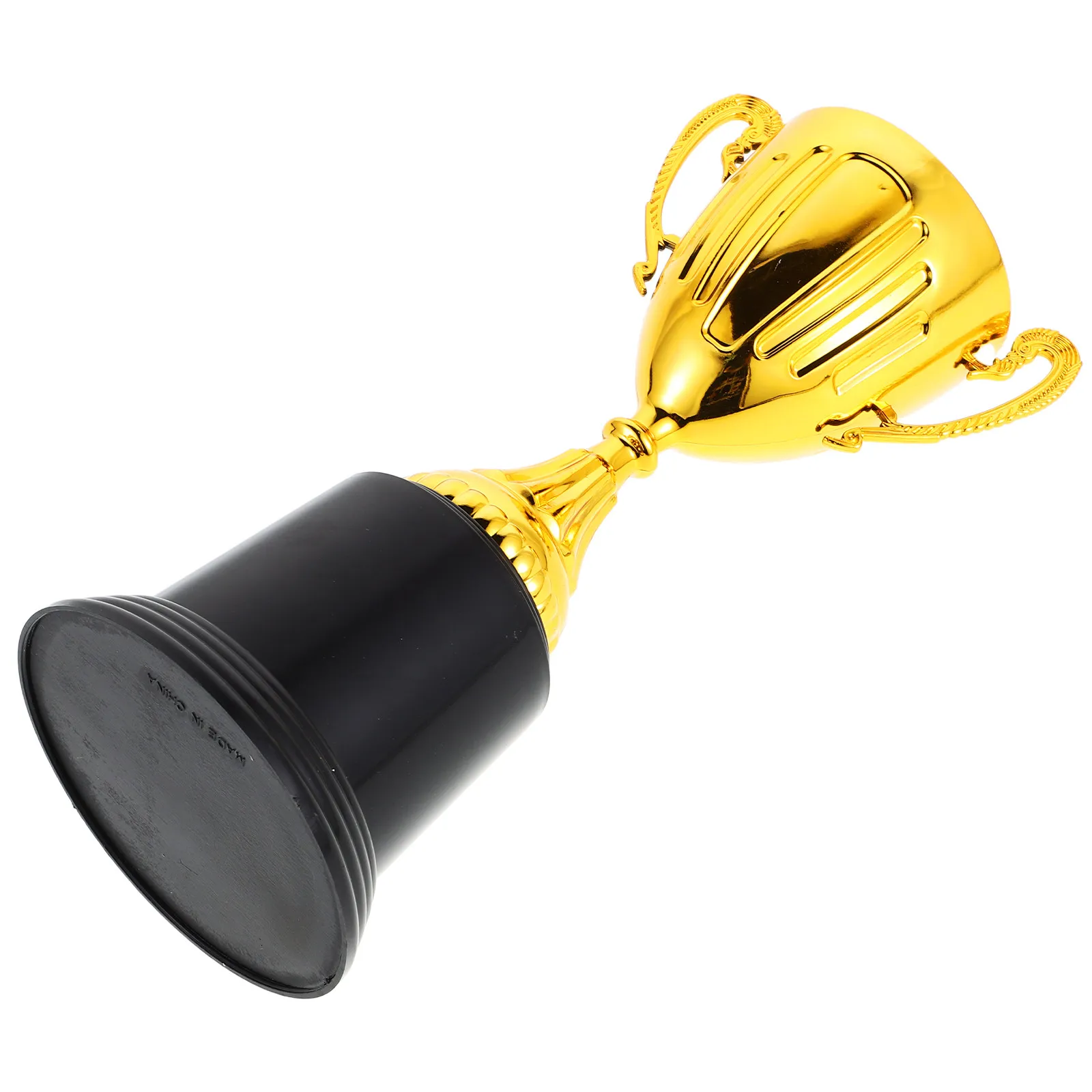 

Small Golden Trophy Cup Plastic Sports Award for First Place Winner Recognition Commemorative Keepsake Party