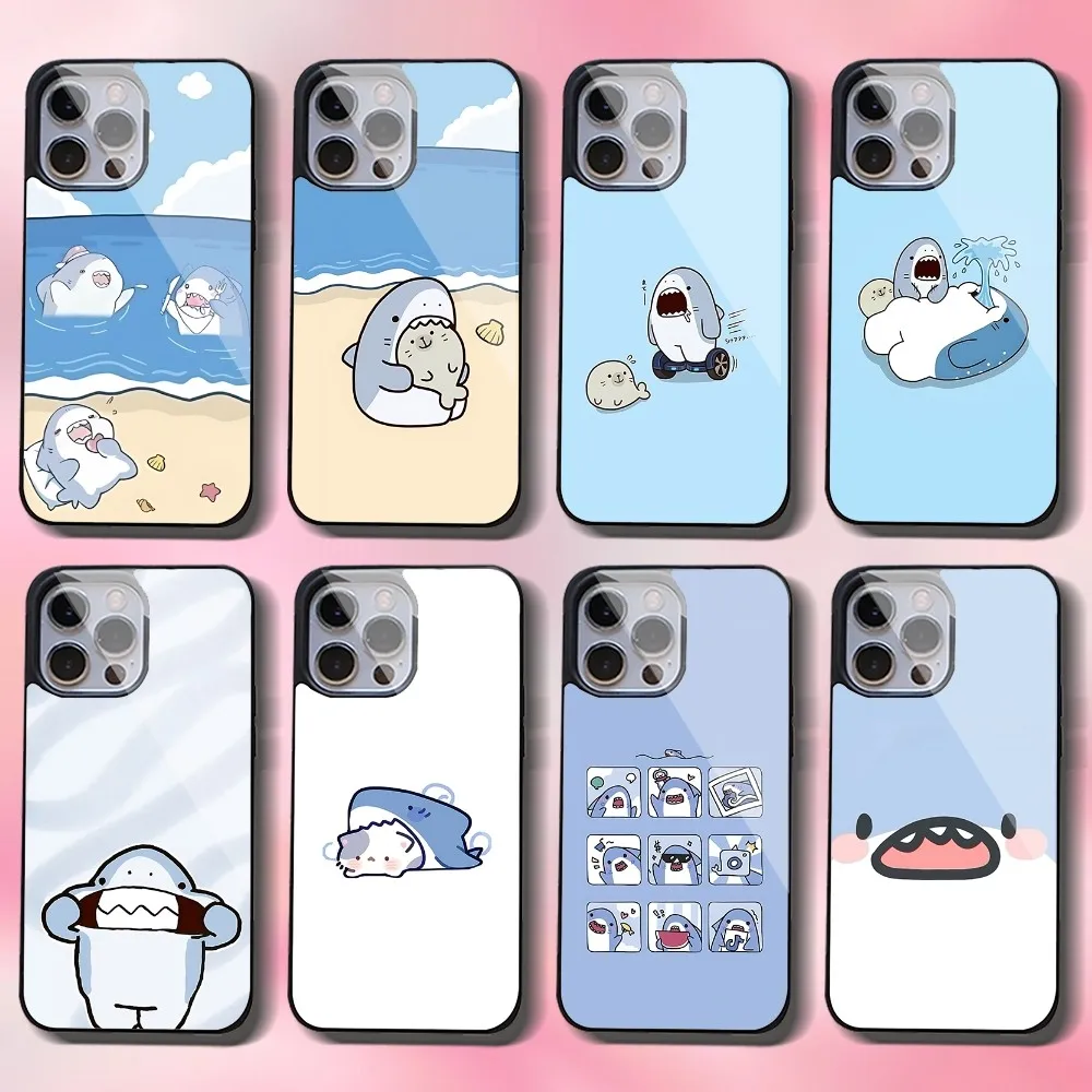 

Shark Phone Case For IPhone 16 15 14 13 Pro Max 11 12 Mini Alex Mirror For Magsafe Wireless Charging Cover