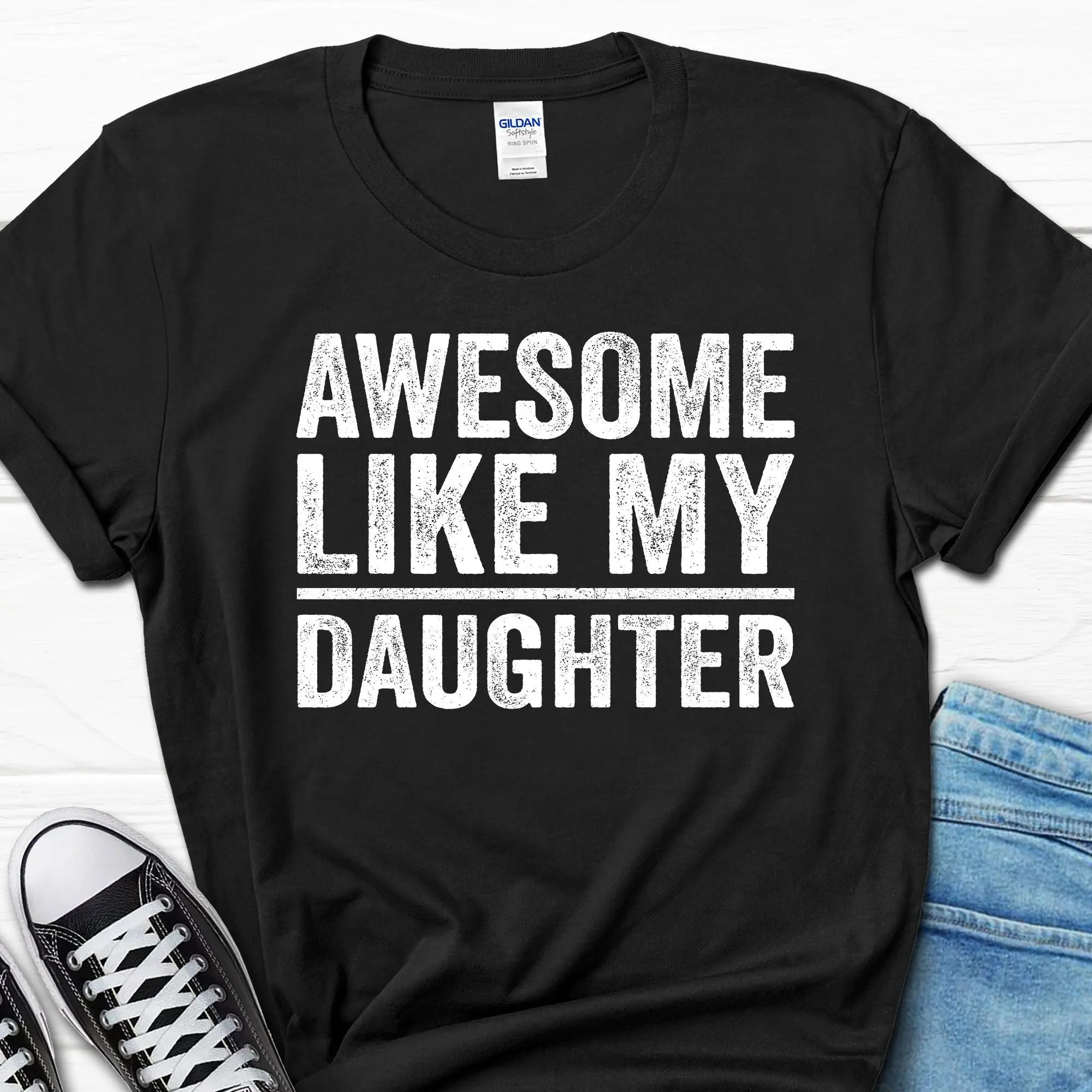 Dad T Shirt From Wife Husband s For Him Father's Day Daughter Men's Funny Men