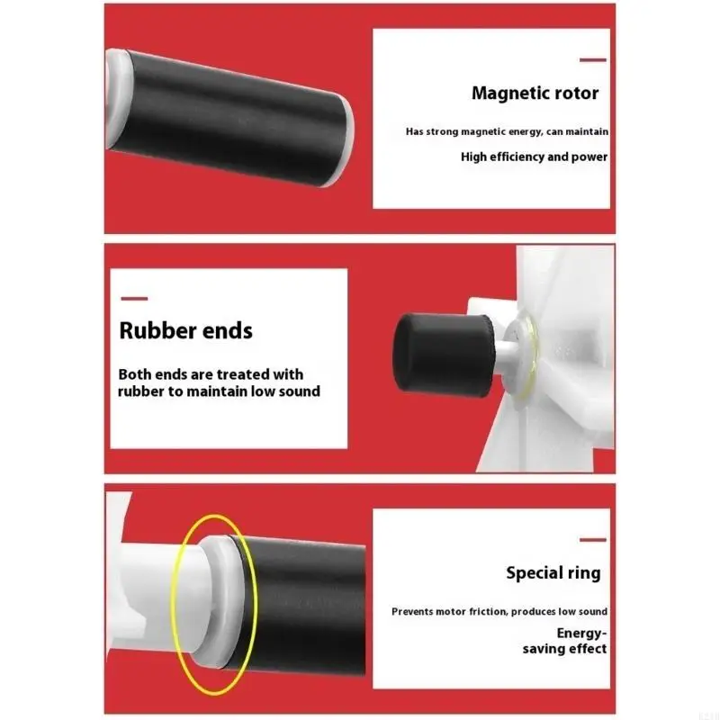 Steel Shaft Rotor Replacement Part Low Noise Underwater Simple Installation for Underwater Water Pumps