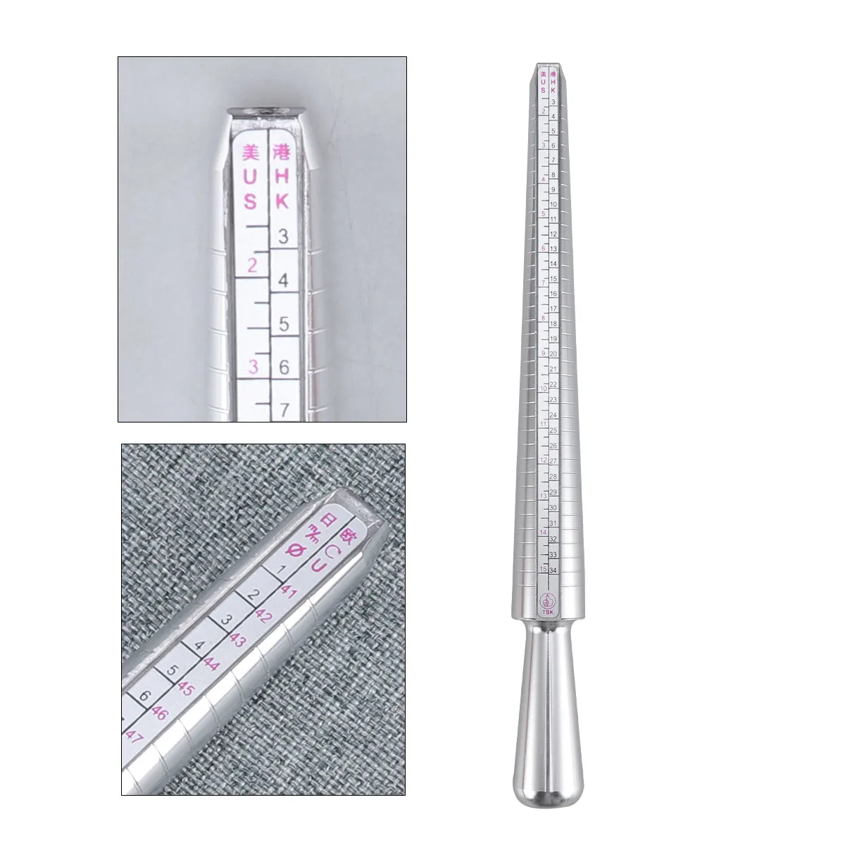 

Japan ring sizer HK ring gauge EU ring sizer US ring gauge Ring mandrel