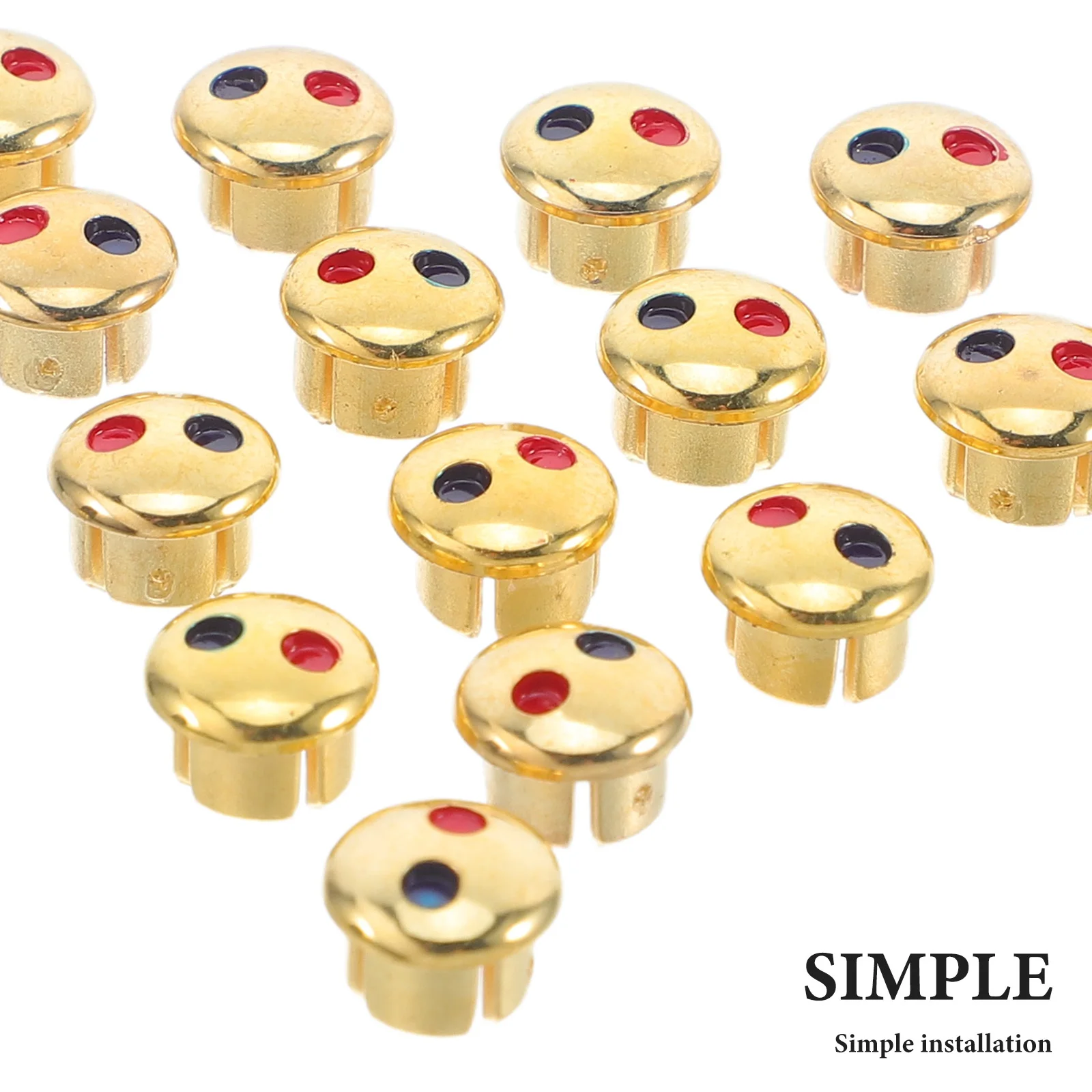 30Pcs Faucet Handle Hole Plugs Clear Temp Indicators Stylish Red Blue Markers for Kitchen Bathroom Rv Sink Tap Cover Practical