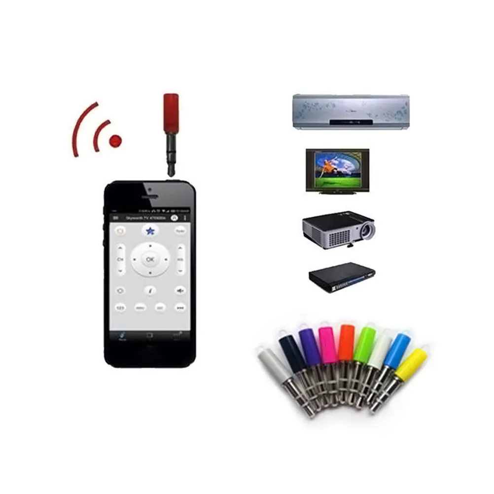 Control Remoto Universal Ir para Teléfonos Inteligentes, Compatible con Aire Acondicionado y DVD, Fácil de Usar, Conexión y Uso, Control por Aplicación