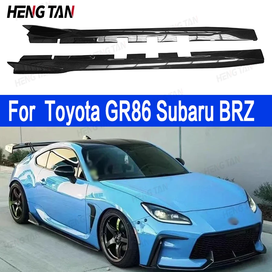

For Toyota GR86 ZN8 ZC8 Subaru BRZ ZD8 Carbon Fiber Car Side Skirts Side bumper Splitters Flaps Apron Parts Side Skirt Body kit