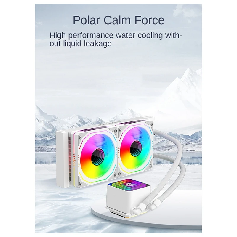 Coolmoon 240 radiador refrigerado a água tudo-em-um para computador desktop pwm temperatura controlada argb ventilador de refrigeração cpu radiador