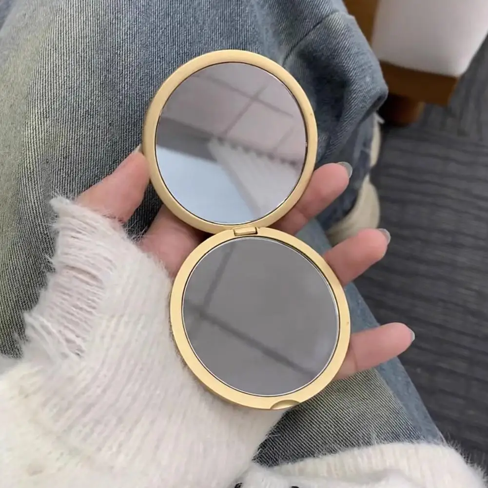 Ręcznie Robione Metalowe Lusterko do Makijażu Składane Kreatywne Lusterko Kosmetyczne Przenośne Wykwintne Lusterko Ręczne dla Kobiet