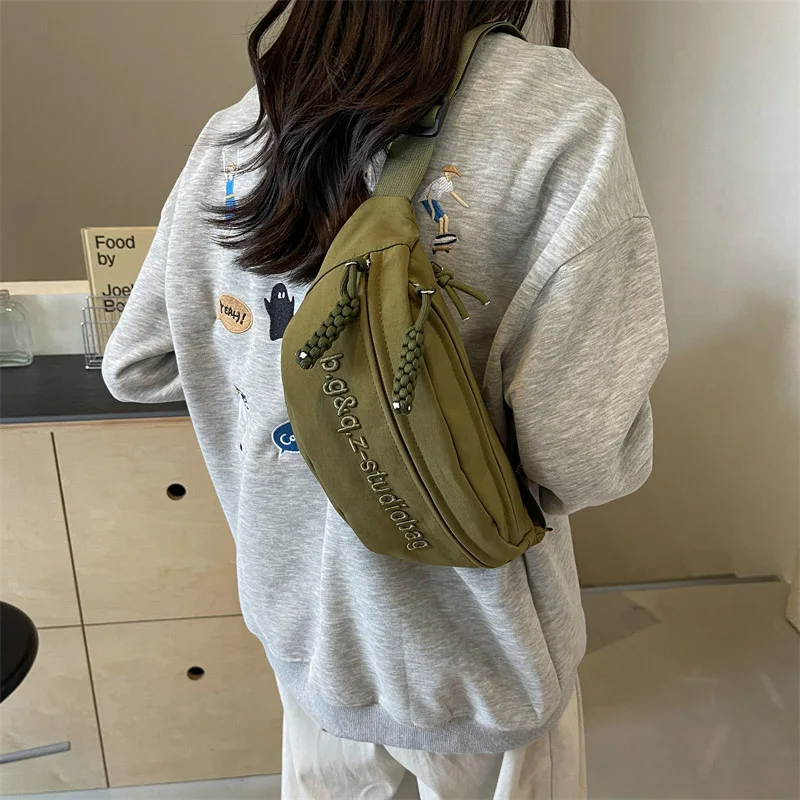 Tas Pinggang Hip hop kasual Unisex, tas pinggang, tas selempang, tas bahu Hip hop, tas pinggang tren, tas sabuk wanita gaya jalanan