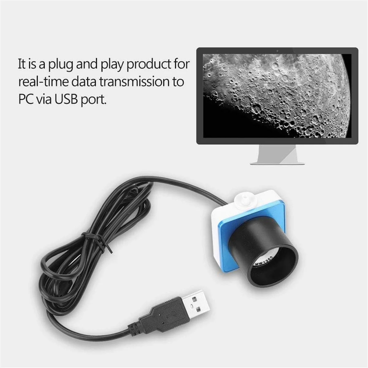 

Розничная торговля! Камера-телескоп, цифровой электронный окуляр USB 2.0 1,25-дюймовая лунная планетарная астрономическая камера для астрофотографии