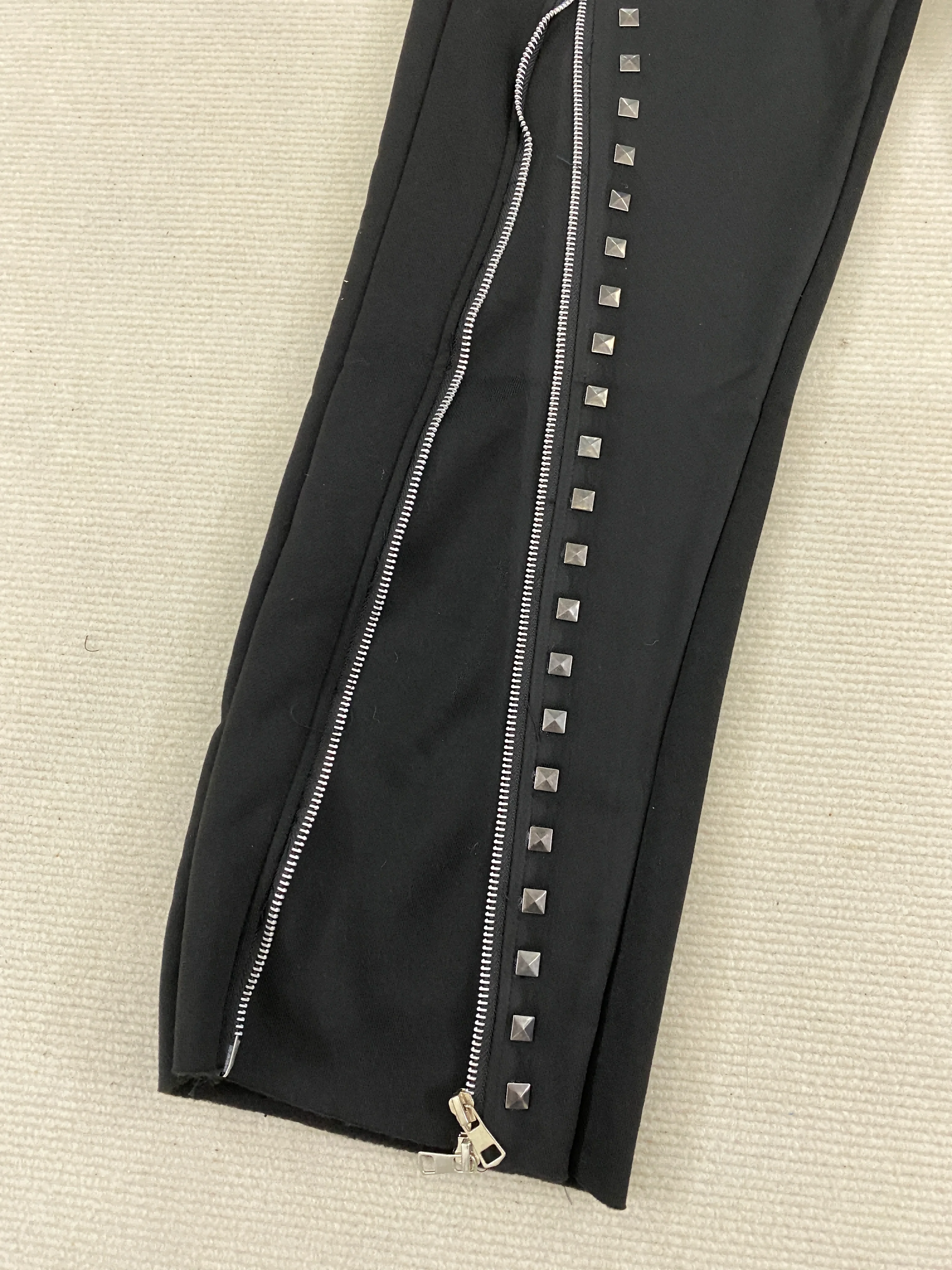 Harajuku gótico americano vintage zíper-detalado calças de perna reta com cordão para outono/inverno calças casuais inspiradas em y2k