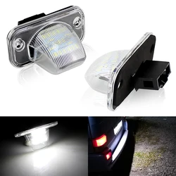 2x Error Free 18 SMD Number-plate Lamp For VW Passat B5 B6 LED License Plate Light For VW Transporter T4 Passat 1990-2003