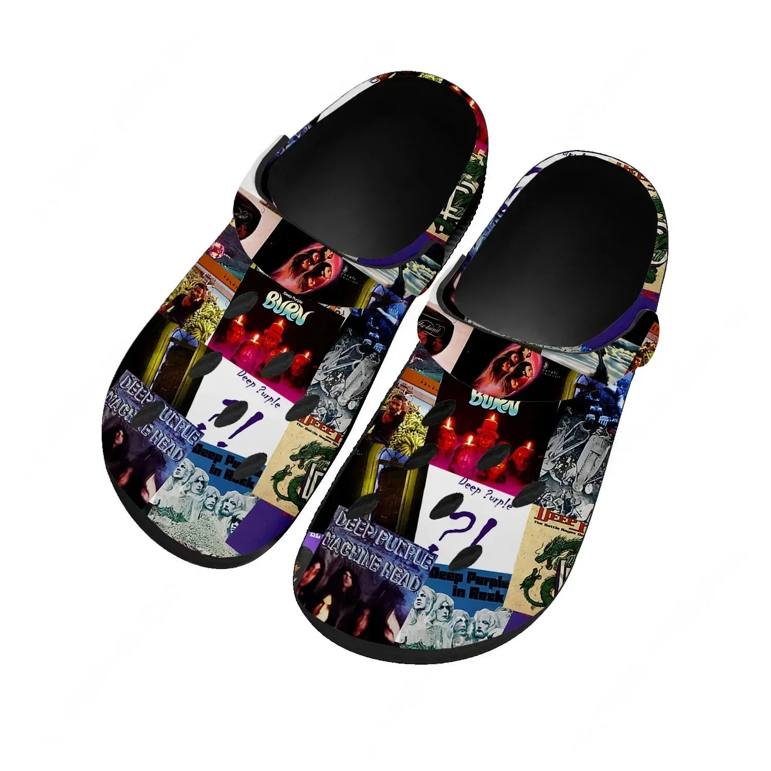 

Водные сабо Deep Purple для мужчин, женщин и подростков: удобные, модные, для дома и сада, с индивидуальным дизайном, пляжные, дышащие, с отверстиями, тапочки