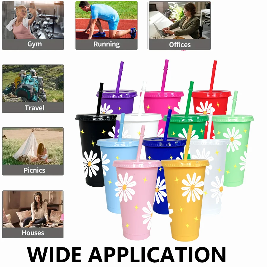 12 unids/pack Disney, Margarita, estrella 26oz vaso de plástico de colores utensilios para beber fiesta de cumpleaños taza de café de jugo