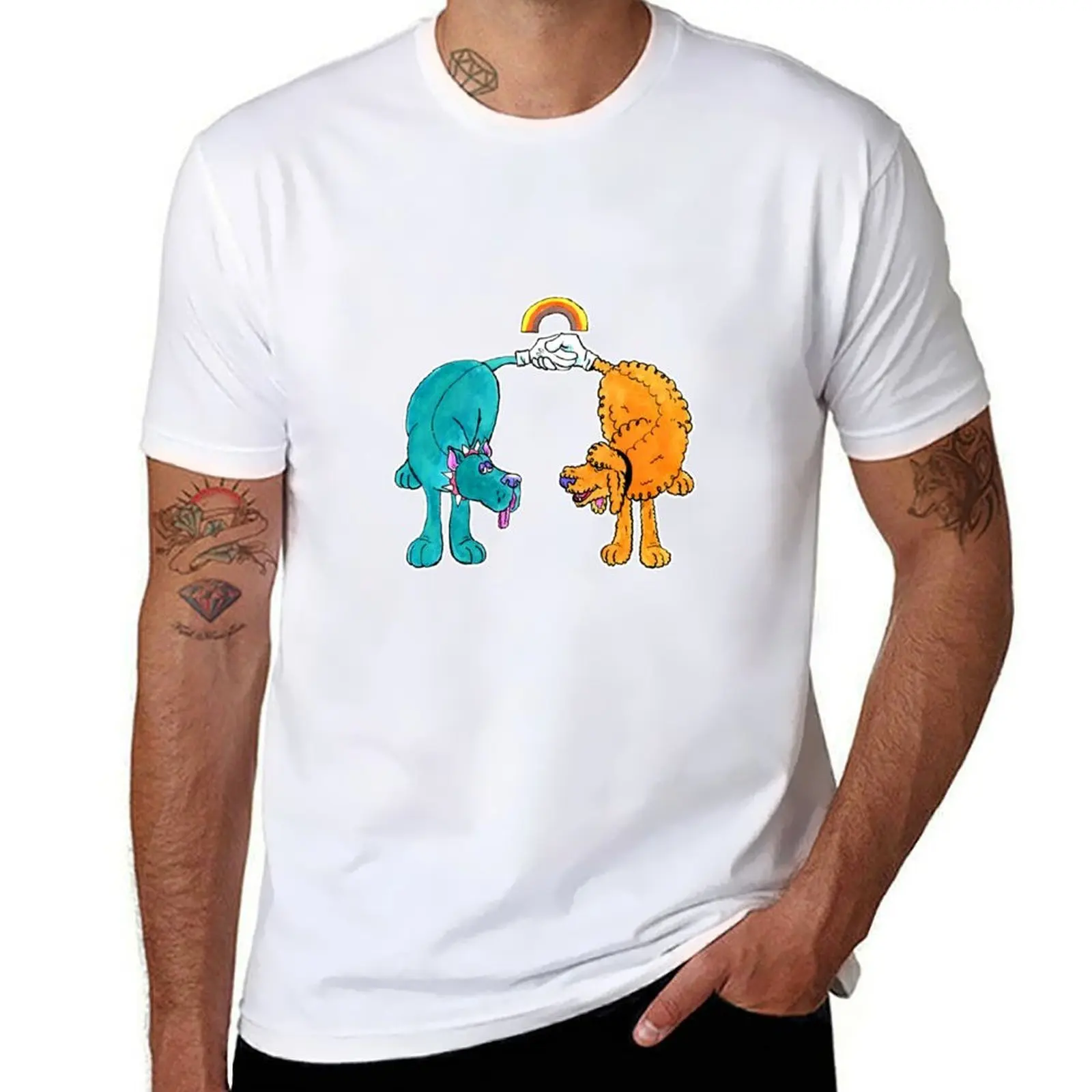 

friend BIG T-Shirt man t shirts for men men t shirt cotton 100% T-Shirt