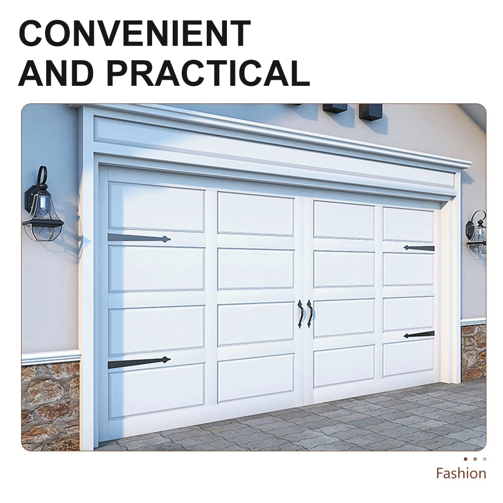 

Garage Door Handle Hinges Sturdy Black Cabinet Cupboard Furniture Carbon Steel Long Lasting Rust Resistant Precision Reliable