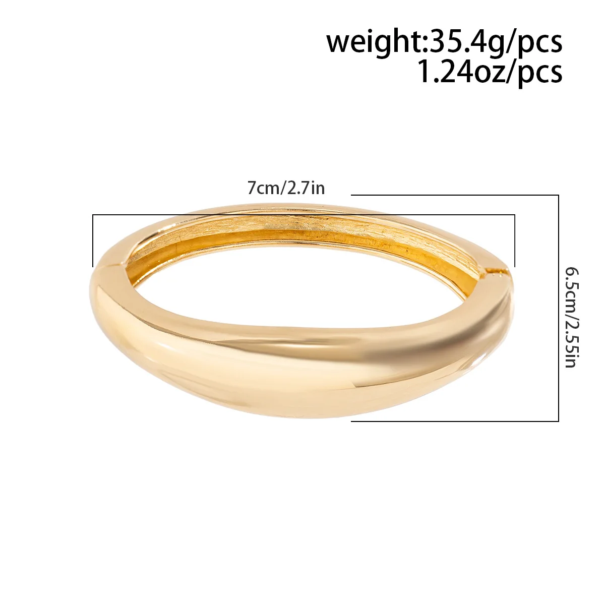 KMVEXO Round Smooth Bracelet Bangle Women Minimalist Gold Silver Color Texture Charm Wrist Jewelry Couple Jewelry Steampunk