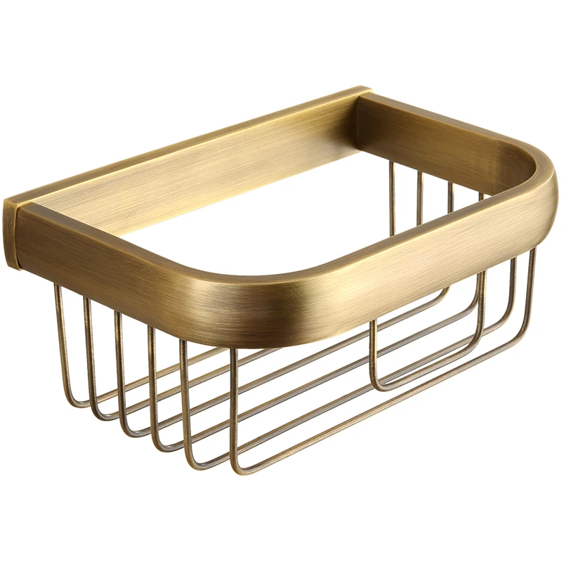 

European Brass Tissue Holder Gold Tissue Basket Bathroom Toilet Tissue Holder