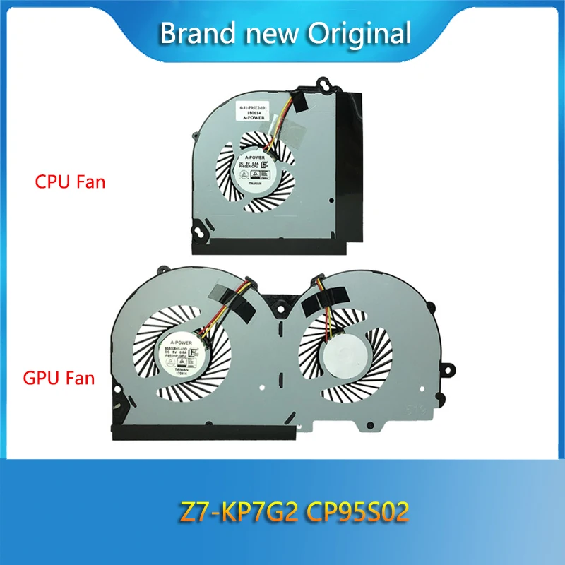 Brand New Original CPU Cooling Fan Radiator For Hasee Z7-KP7G2 CP95S02 T97 T96E P950ER P950HR P955HR