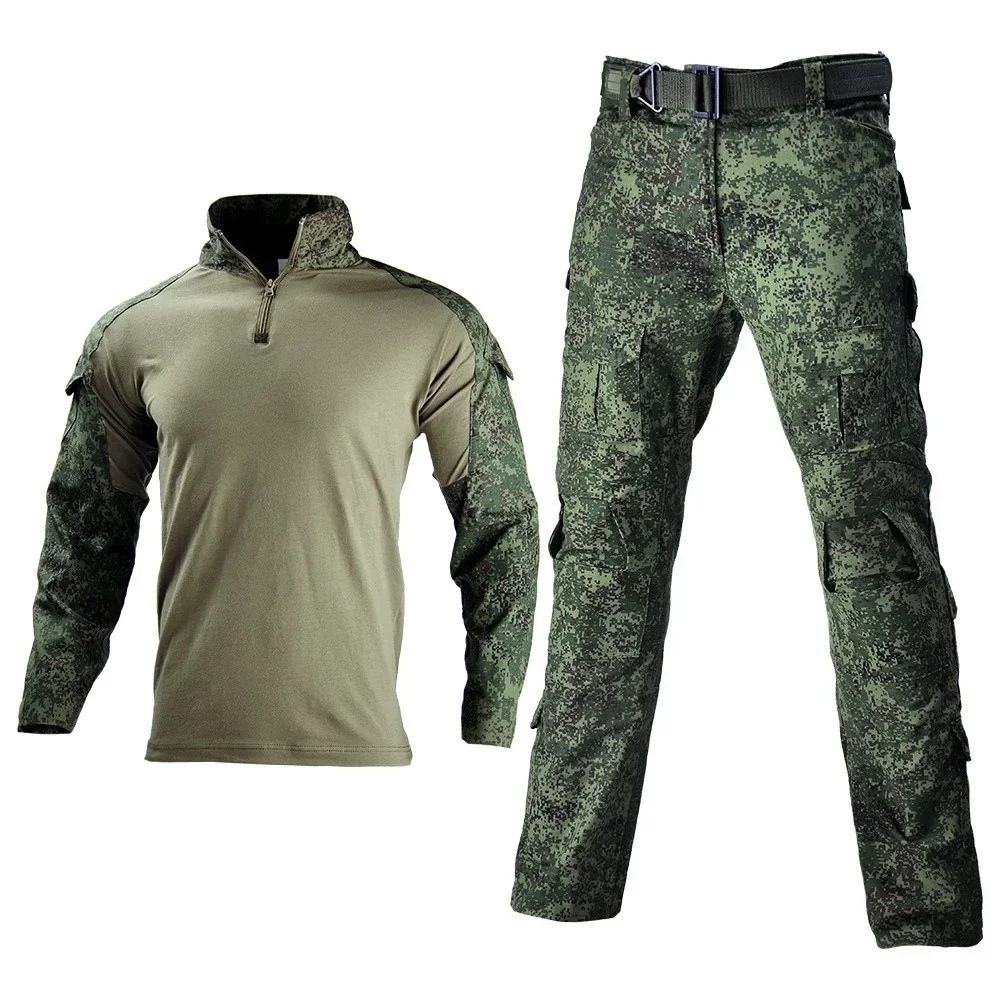2PCS Tactical Uniform Suits Military Outdoor Camouflage Suit Hunting Shirts Pants Fish Trainning Airsoft Paintball Clothes Sets