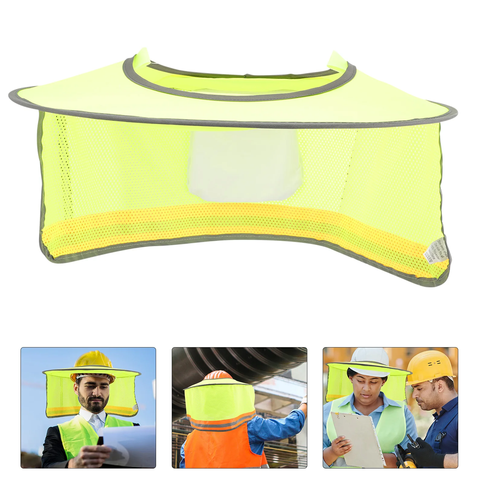 

2pcs Sun Shade For Hard Hat Full Brim Safety Hat Cover Outdoor Work Gardening Cycling Construction Site Neck Protection