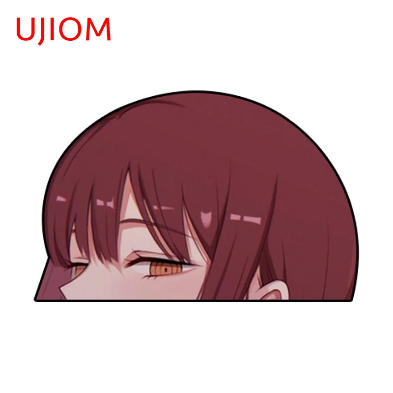 UJIOM for Reze Peeker Wall Sticker Anime Vinyl Decal Study Floor Stickers Scratch-Proof Staircase Dress Up Kids Room Decoration