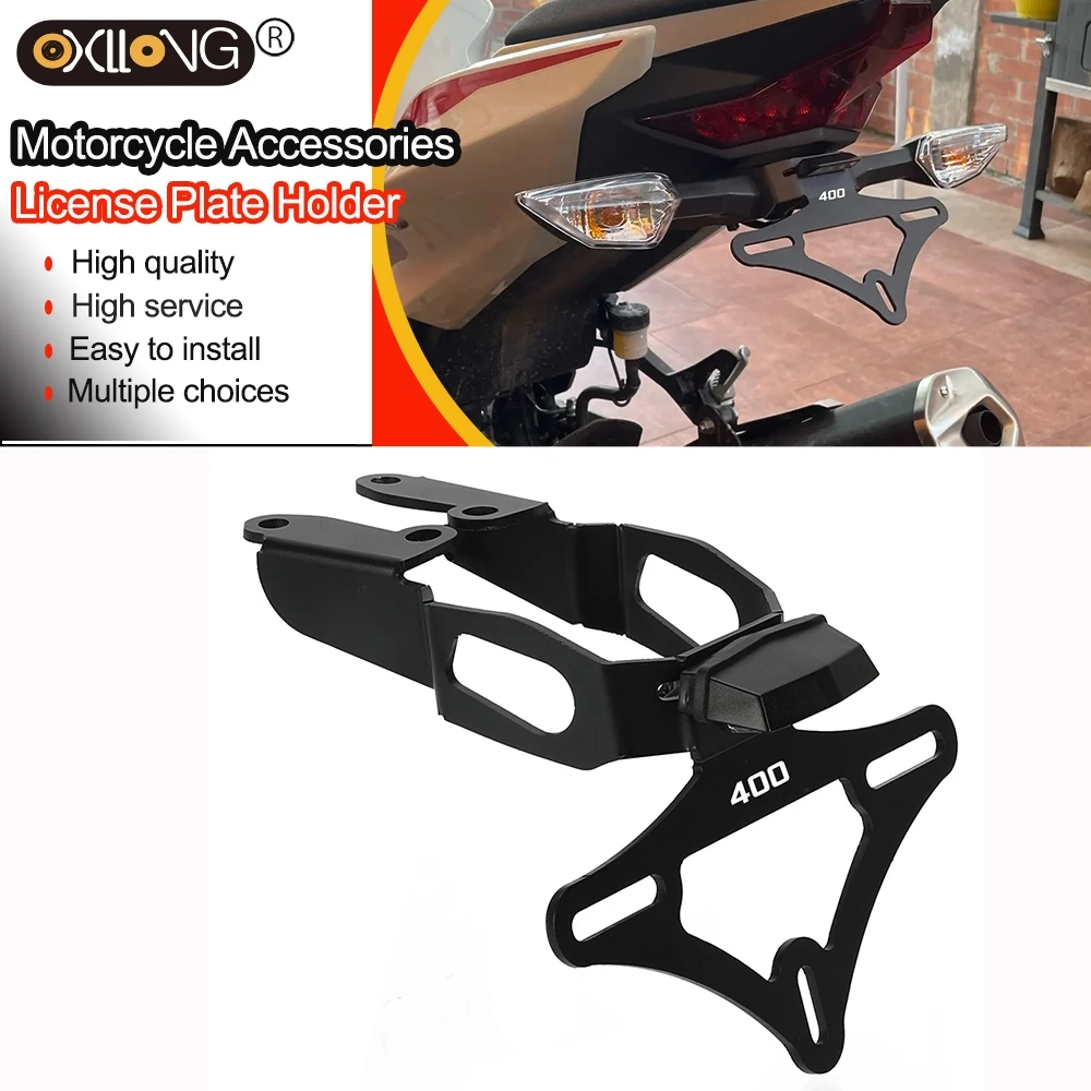 

For KAWASAKI Ninja250 Ninja400 Ninja 250 NINJA 2018 2019 2020 2021 2022 2023 2024 2025 Motorcycle License Plate Holder Bracket
