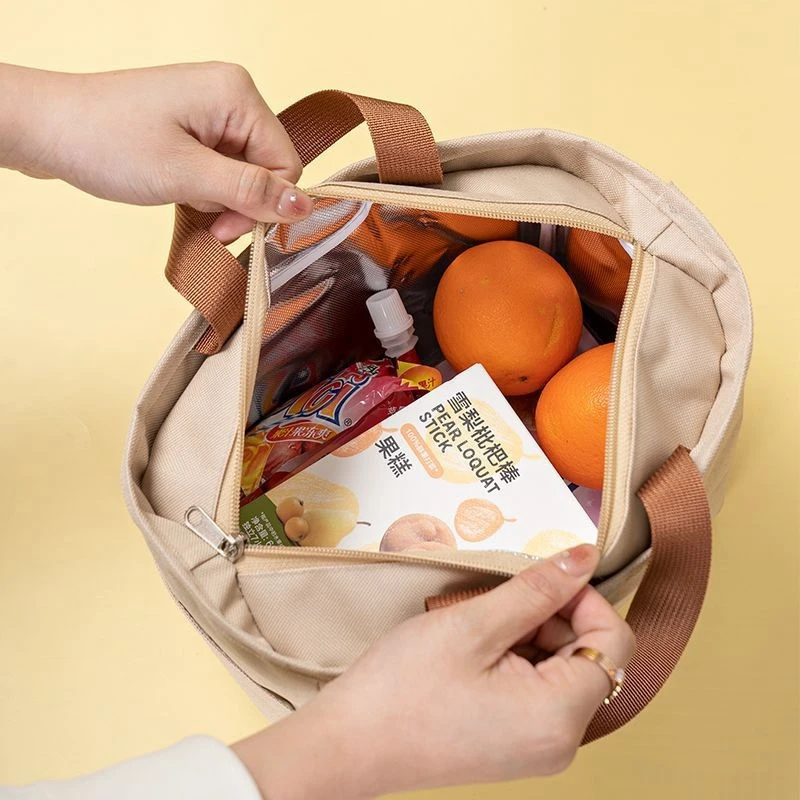 BYMONDY2pcs Thermal Portable Lunch Bag Large Capacity Compartment Bento Bags Thickened Aluminum Foil Waterproof Box for Work