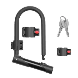 Ulock Bicycle Lock Heavy Duty Combination U Lock Bracket-Included Sturdy Anti-Theft Bicycle Lock Convenient Bracket Secure U