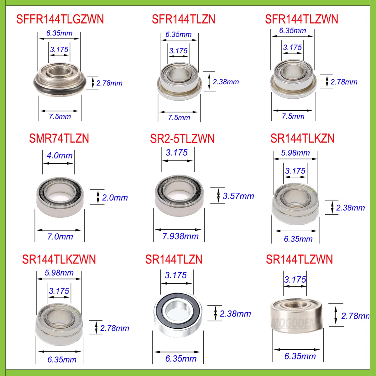 

Стоматологические керамические подшипники, высокая скорость для KAVO W&H NSK Sirona Bien-воздушная турбина, картридж, ротор, аксессуары для стоматологии, 10 шт.