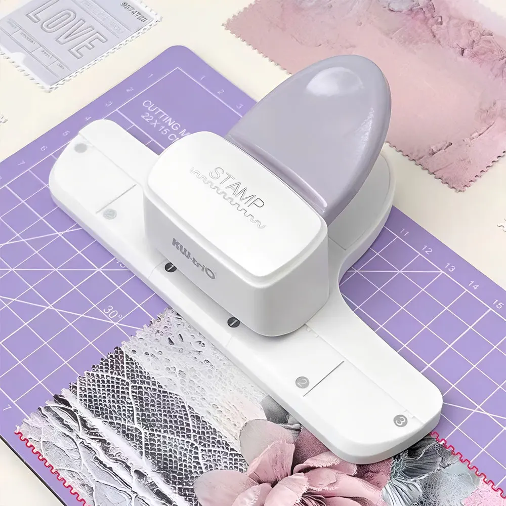 1PC stamp lace embossing tool, suitable for homemade handmade notebooks, personalized loose-leaf labels and gift packaging.