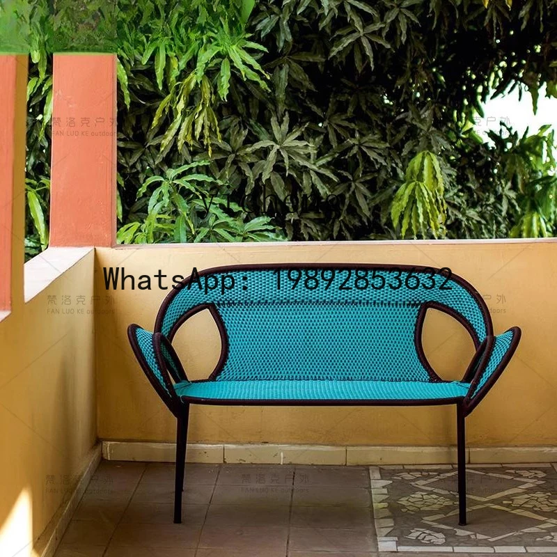 X4  Nordic Outdoor Sofa Set Balcony Rattan Chair Outdoor Garden Courtyard Leisure Sofa Chair