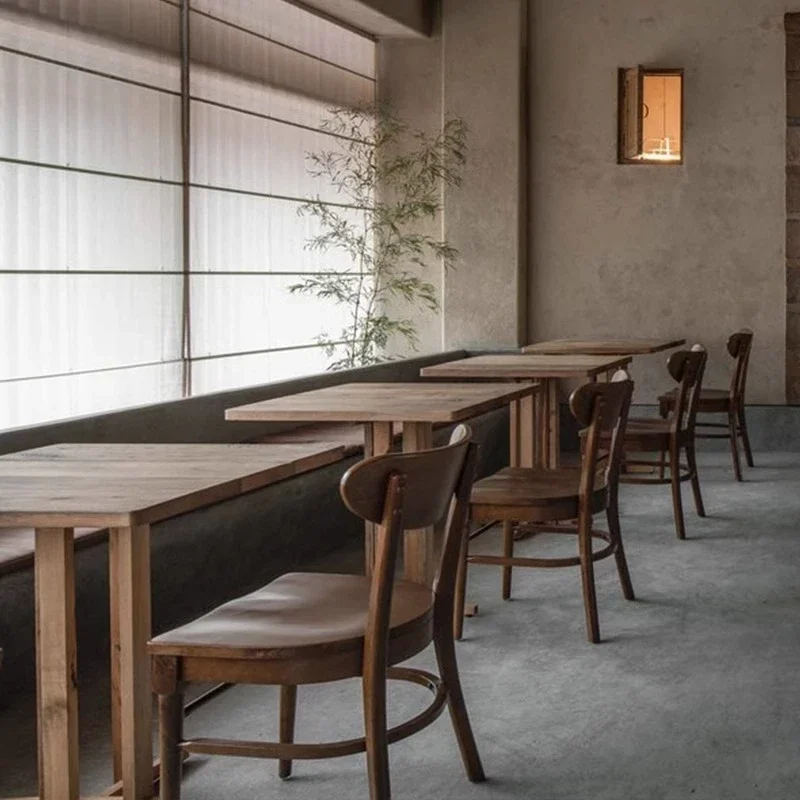 Wax wood medieval table retro coffee table round table coffee