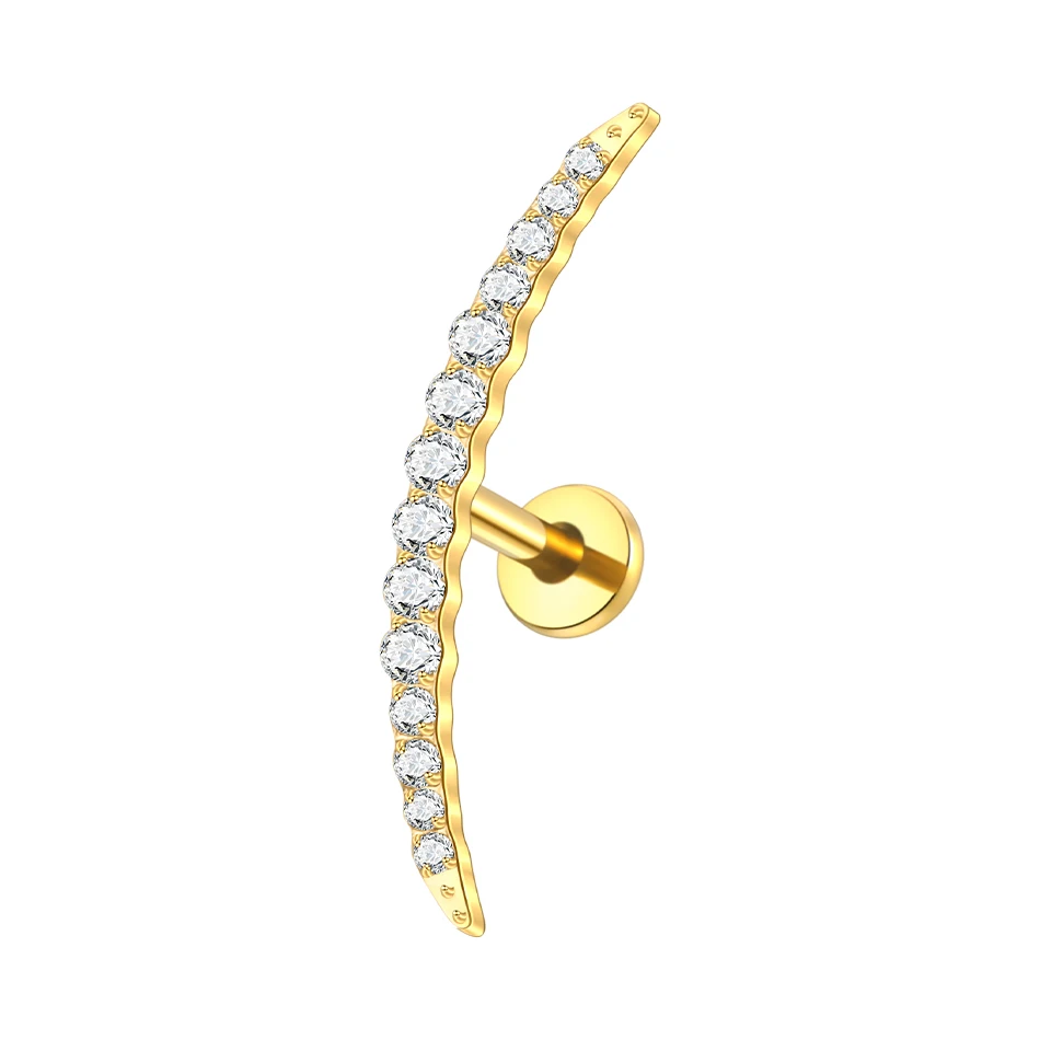 SWANJO Moon Cartilage Piercing Implant Titanium 9
