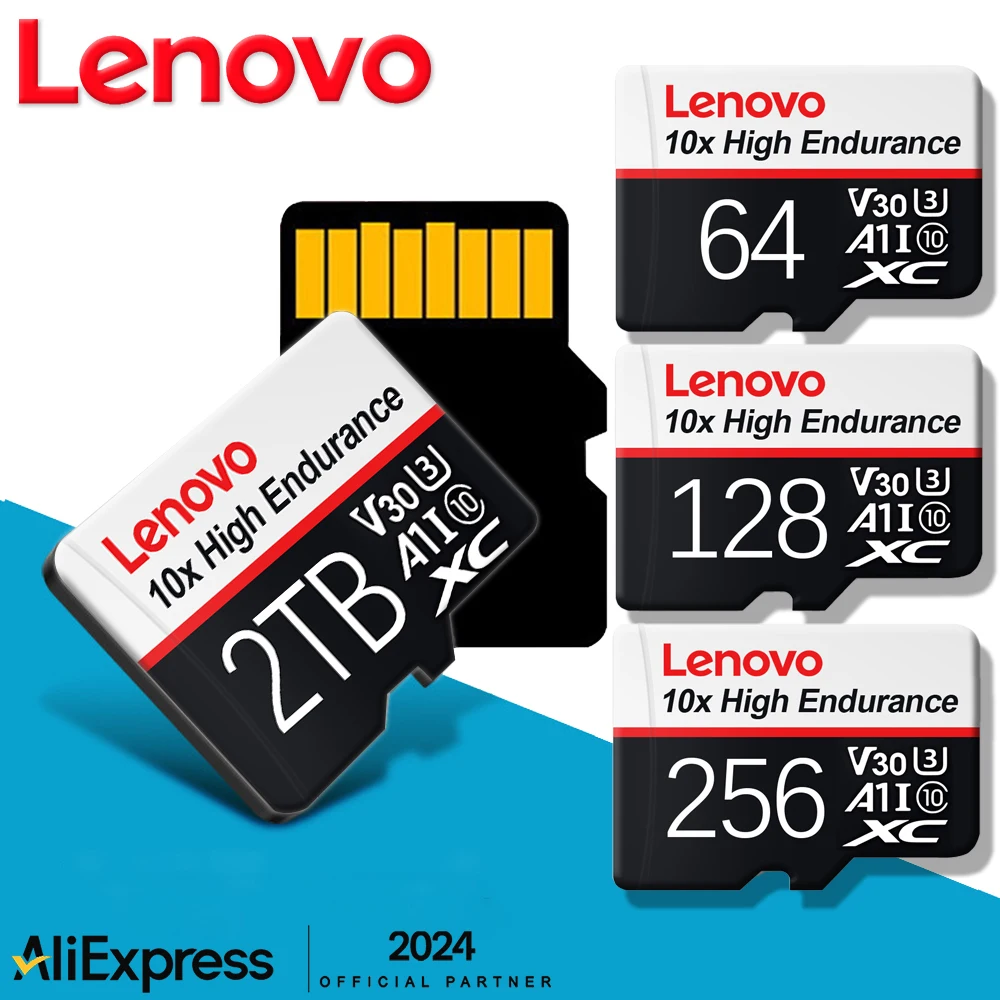 Original Lenovo Memory Micro TF SD Card Class10 V60 TF Card 1TB Mini SD Card 512GB 256GB A2 U3 Micro Card 2TB High Speed TF Card