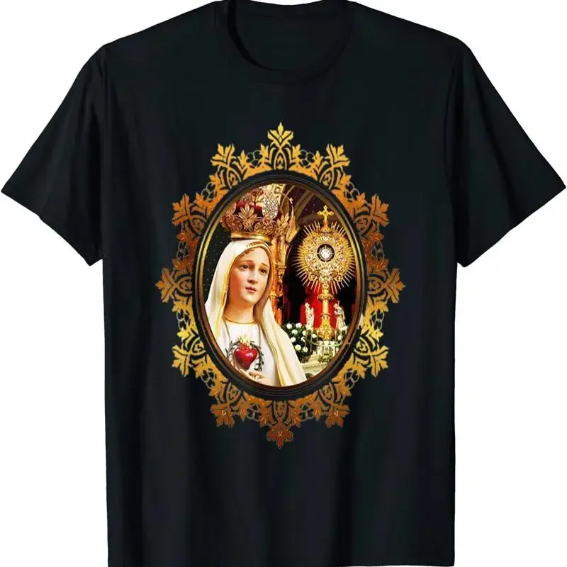 Min New Limited Our Lady Of Fatima Rosary Prayer Holy Blessed Mary Catholic T Sh T shirt