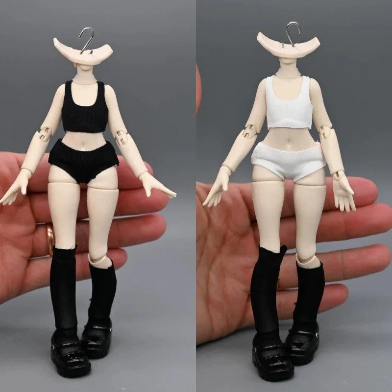 1/12 Scale Action Figures Sports Vest Underwear Yoga Leggings Swimsuit Clothes Model for BJD OB AhSi3 Beiming Mingyue Body Decor