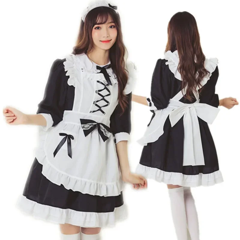

Lolita Dress Maid Cosplay Fantasia Carnival Party Black Dress Women Princess Dress