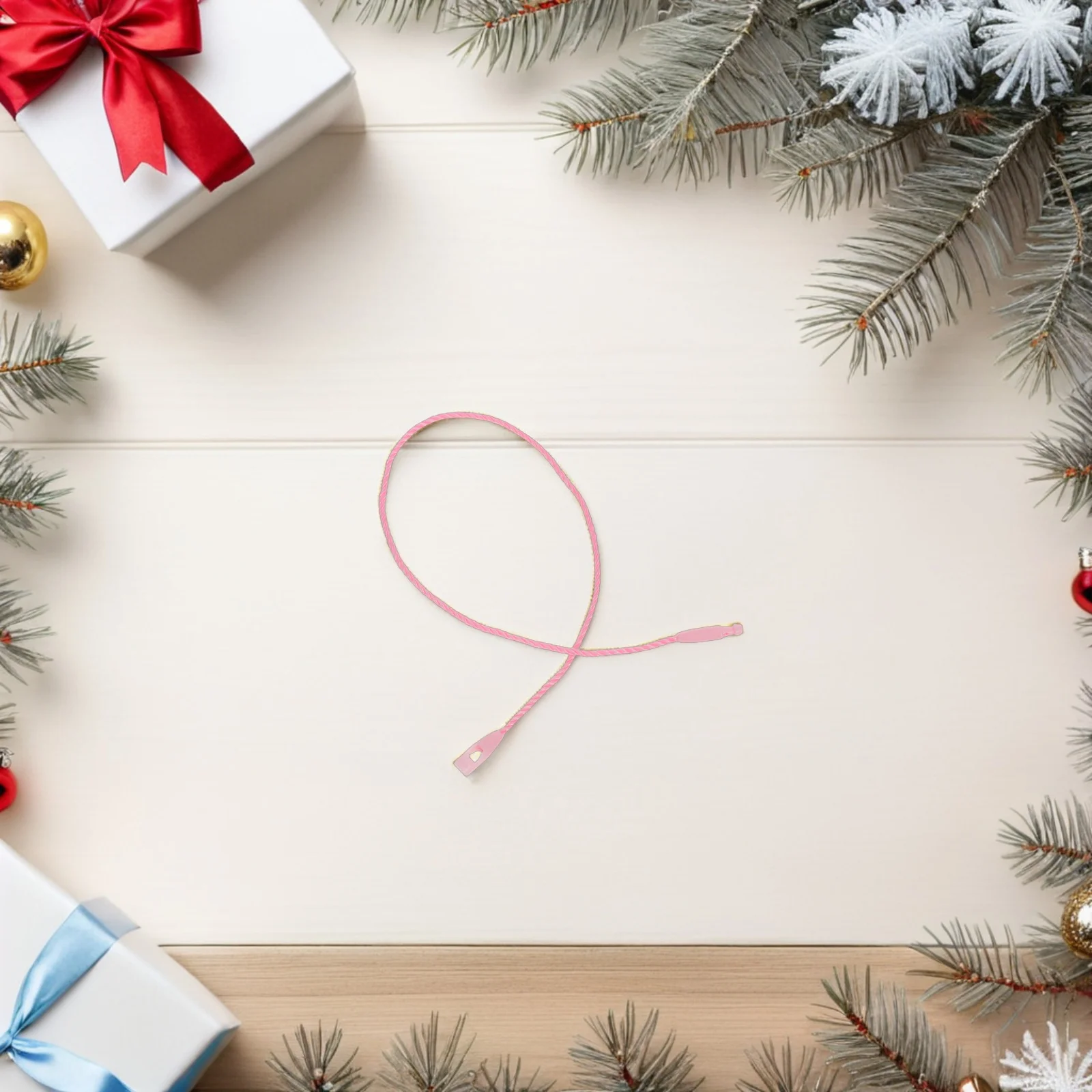 

1000Pcs Christmas Tree Ornament Hangers Locking Strings Snap Closure Rope for Hanging Decorations Ornament Hanger Rope