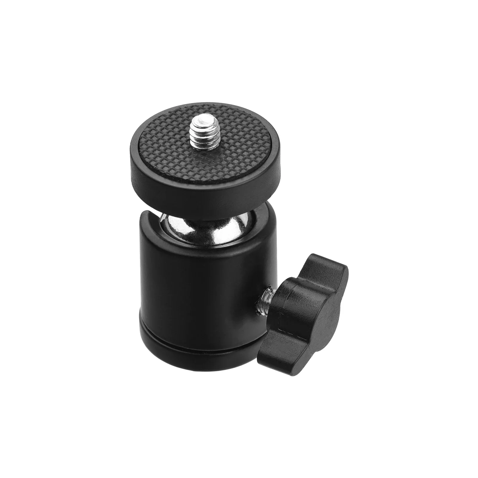 Mini Ball Head Tripod Head with Universal 1/4 & 3/8 Inch Screw Mounts for DSLR Cameras DV Flash Tripod Monopod Fill Light Sta