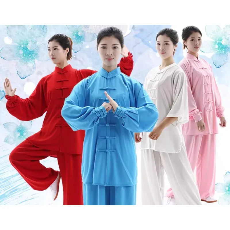 

Clothing Loose Chinese Traditional Tang Suit Kung Fu Clothes Retro Oriental Unisex Tai Chi Elastic Waist Viscose Loungewear 3XL