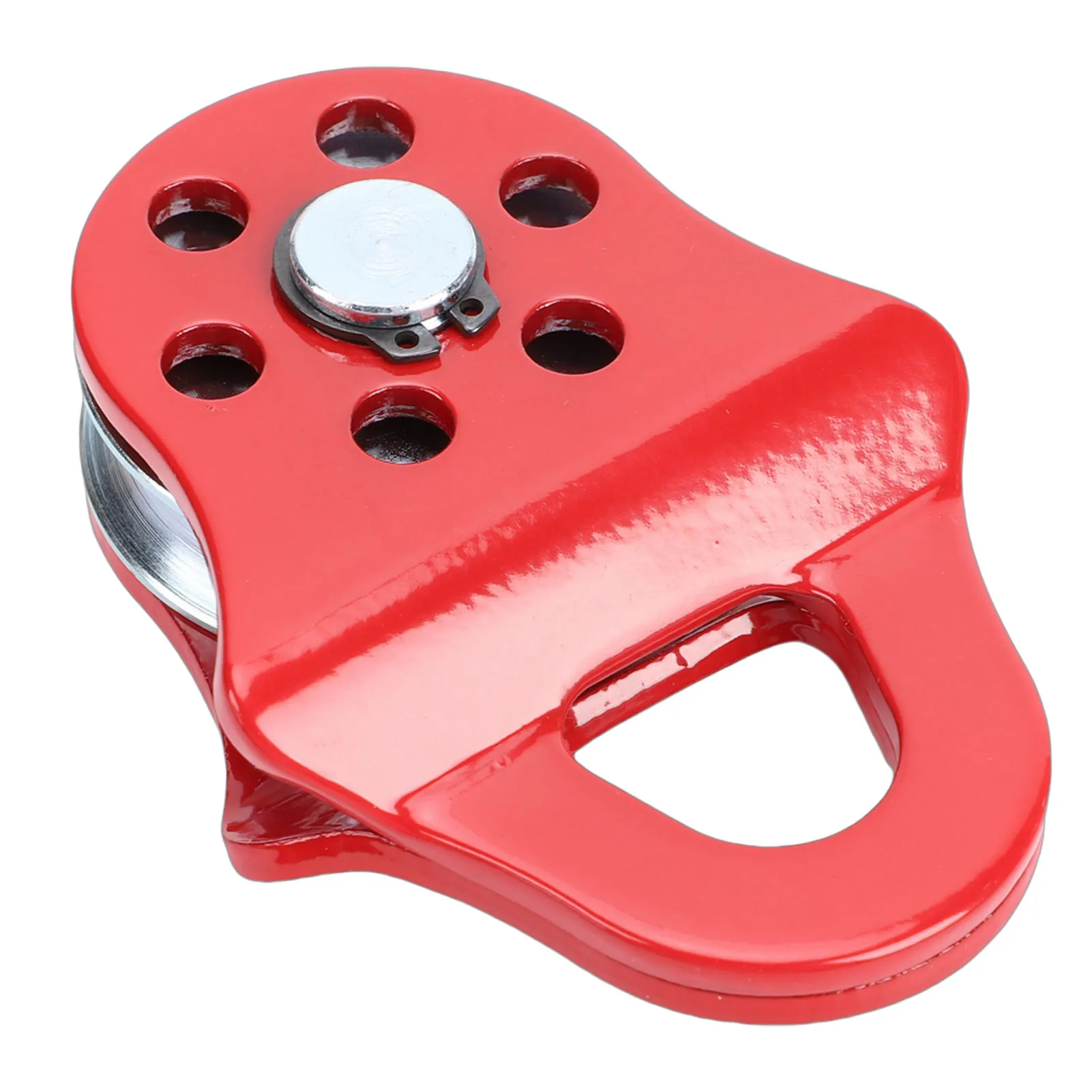 3 Tonnen 6613,87 lbs Tragfähigkeit Schlepprolle Hochleistungs-Schleppblock für Seilwinden-Rettungsblock Passend für LKW Traktor ATV UTV Rot – Detail 9