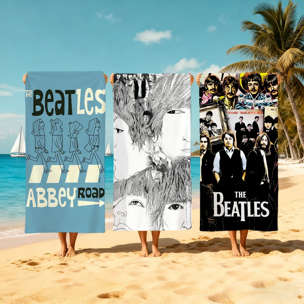Cartoon T-The Singer B-Beatles Towel Large Quick-Drying Microfiber Soft Beach Towel for Travel Fitness Sauna Bathing Camping