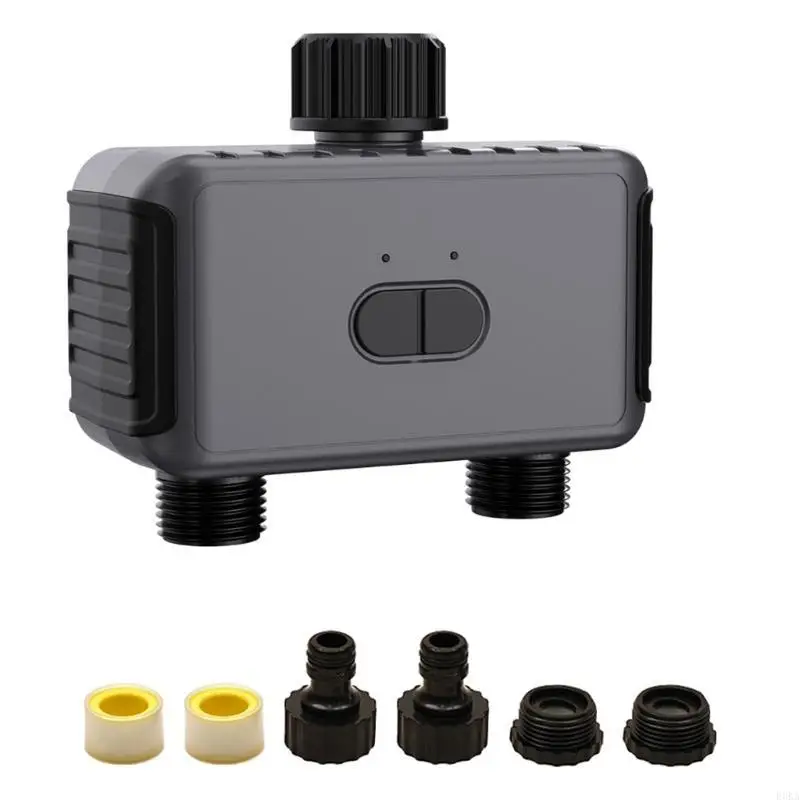   Sprinkler Timer 2 Outlet Programmable Water Timer Garden Hose Programs Hose Timer Automatic Watering for Drip Irrigation
