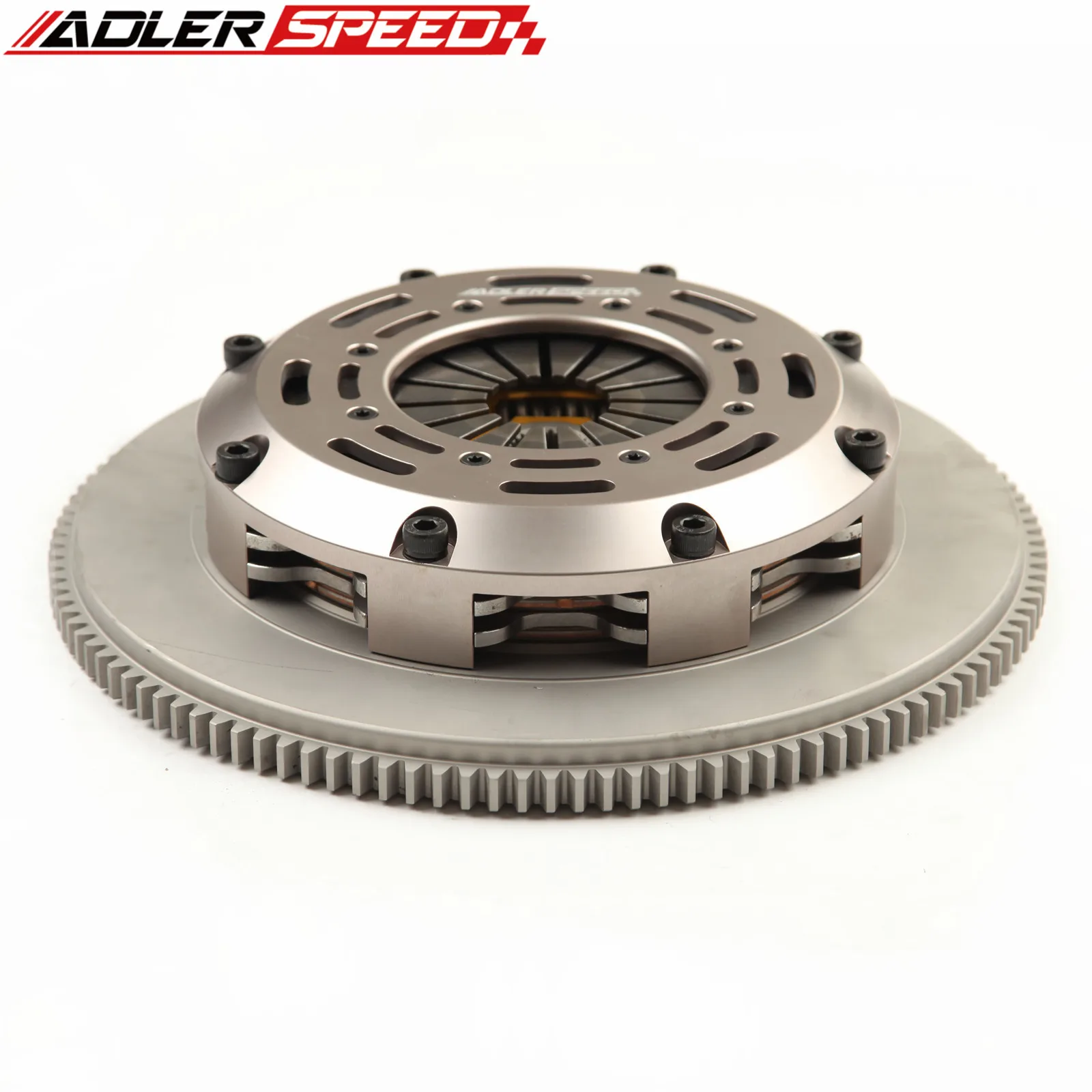 ADLERSPEED SPRUNG CLUTCH TWIN DISC KIT STANDARD WT FOR Nissan 240SX 2.4L BASE LE SE KA24DE KA24E