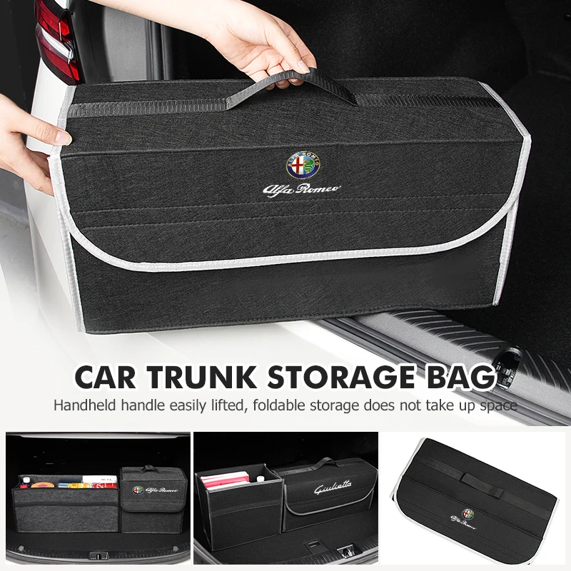 

2026 Горячий ящик для хранения багажника автомобиля Alfa Romeo, органайзер, складной контейнер для уборки, сумки для Alfa Romeo Giulietta GT 159 147