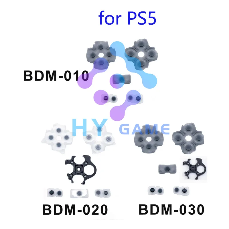 Conductive Rubber Adhesive Silicone Button Pad Keypads for PS5 V1 V2 V3 BDM 010 020 030 Controller Gamepad