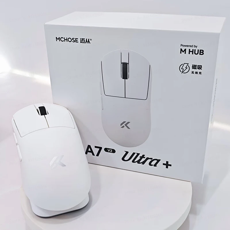 

Оригинальная беспроводная мышь MCHOSE A7 и A7v2: усовершенствованная, легкая, с трехрежимным подключением, для игр и офиса, идеальный подарок на Рождество для мальчиков