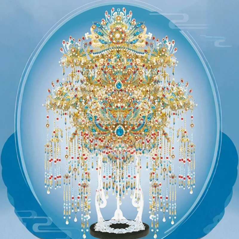 

Gilt Phoenix Crown Fendai 22 Phoenix Crown Metal Assembly Model To Give Girlfriend and Girlfriend Wedding Holiday Gifts