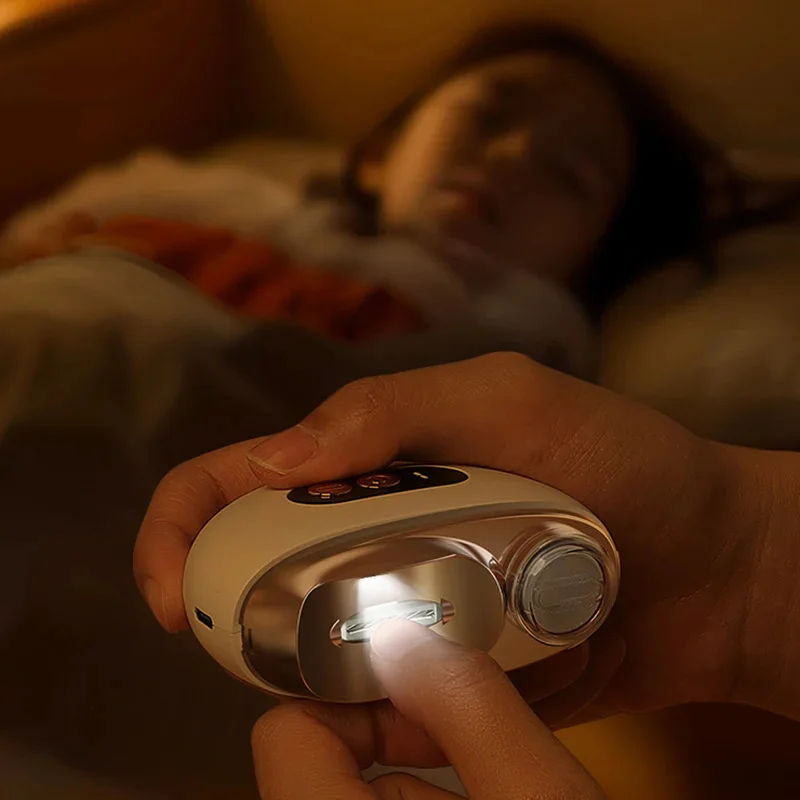 Multifunctionele elektrische nageltrimmer Anti-knijpnagelknipper met verlichting Baby Volwassen Automatische nagelpolijstmachine Vingernagelschaar